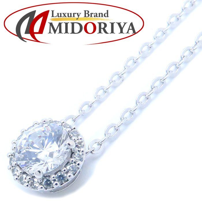 SWAROVSKI スワロフスキー クリスタル ネックレス シルバーメッキ  