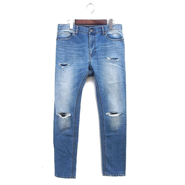 ハイレック Hileck ダメージ加工 ウォッシュ加工 デニム