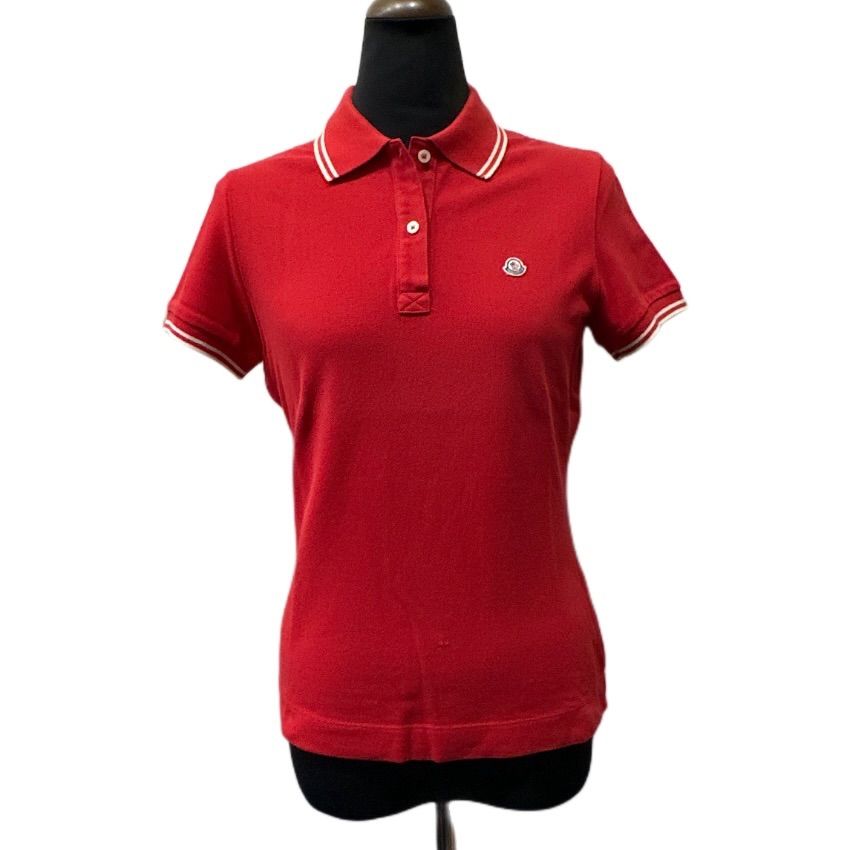 MONCLER モンクレール 18年製 赤 MAGLIA POLO MANICA CORTA 袖