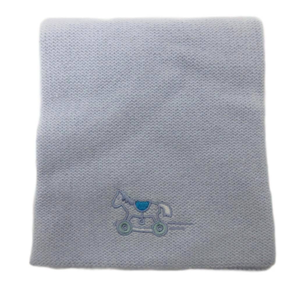 エルメス HERMES マフラー ストール ロゴ刺繍 カシミヤ 青 ブルー