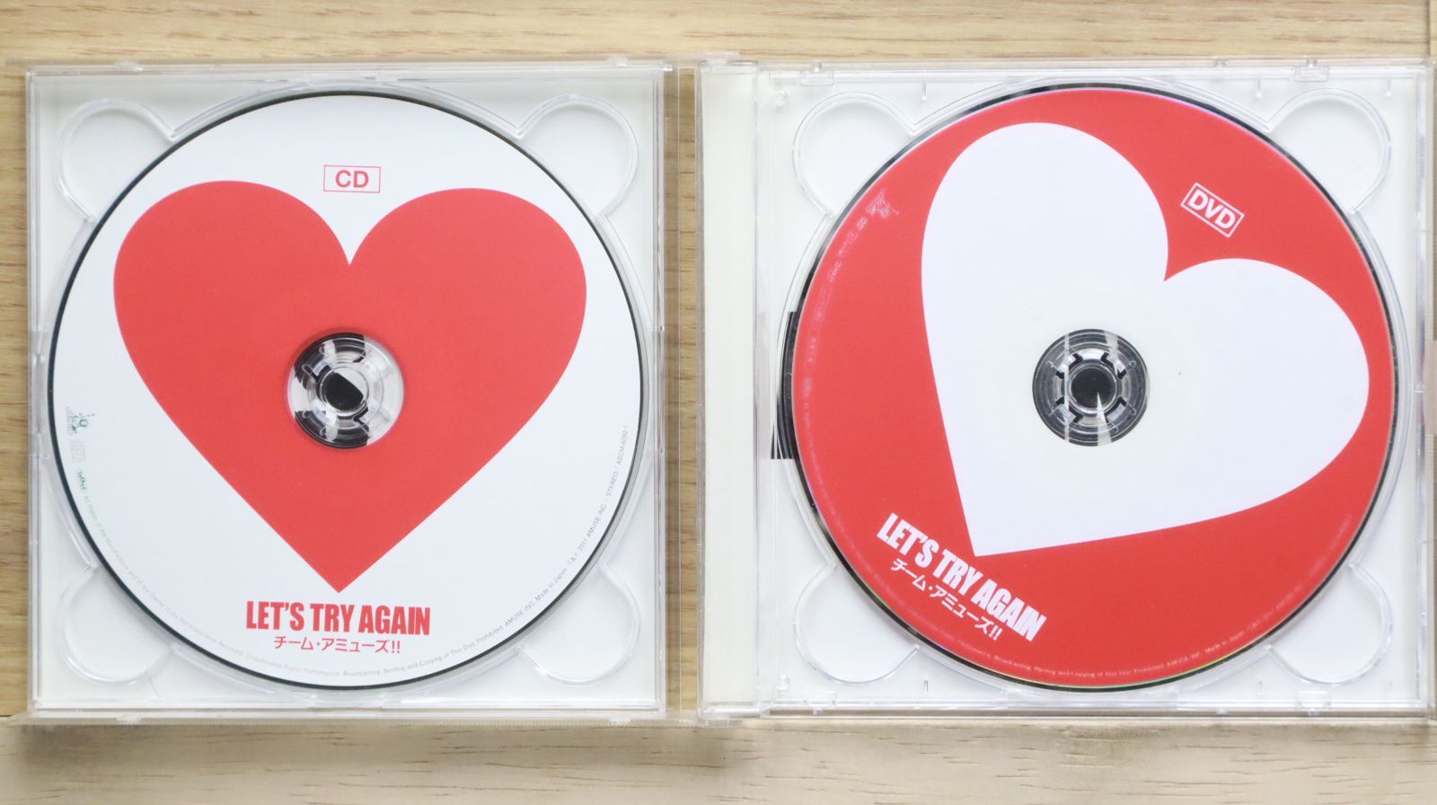 国内盤CD☆チーム・アミューズ!!/TEAM AMUSE!!□ Let's try again(DVD
