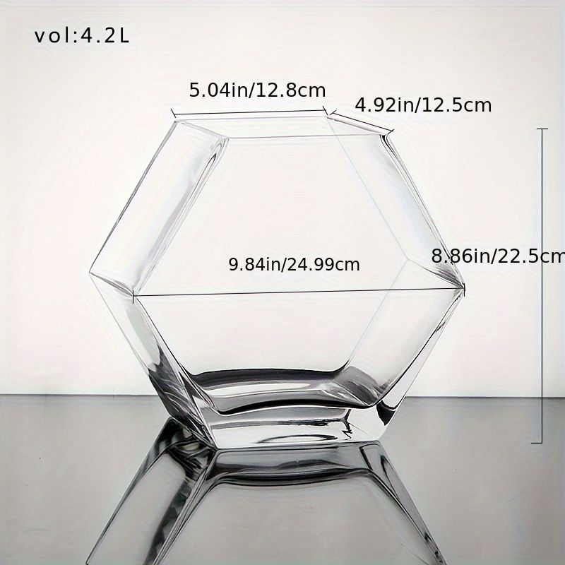 金魚鉢　ガラス製 Hengcheng Home Furnishing 円筒形ガラス金魚鉢