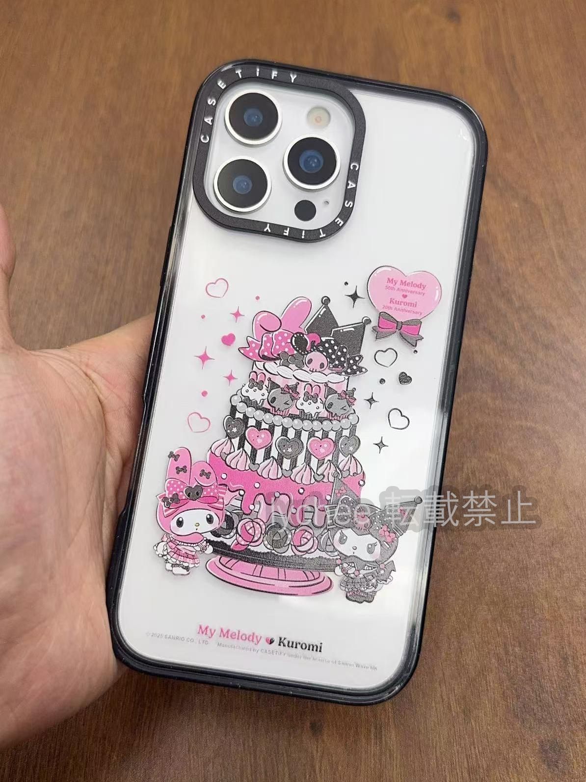 ☆ CASETIFY&Kuromi【クロミ】連名 透明 iPhoneケース