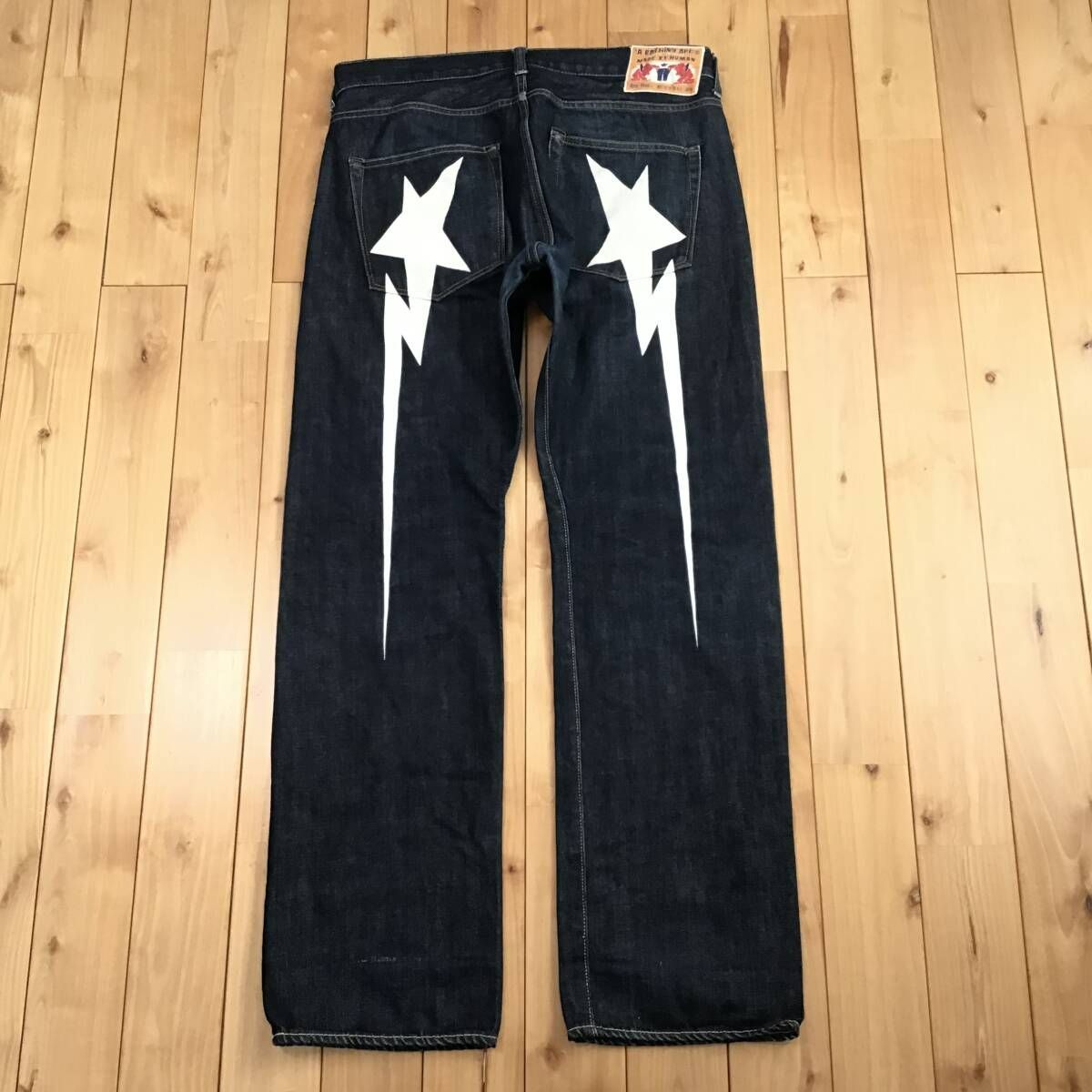 アベイシングエイプ ベイプスタ 刺繍 デニムスカート Y2K アベイシングエイプ ベイプスタ 刺繍 デニムスカート Y2K