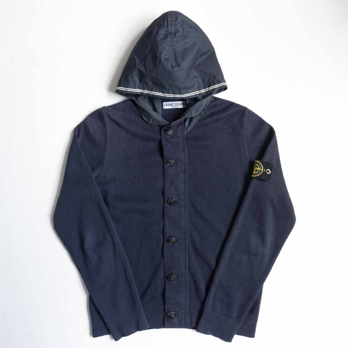 美品】STONE ISLAND【2008SS/ハイネック コットン ニット パーカー 