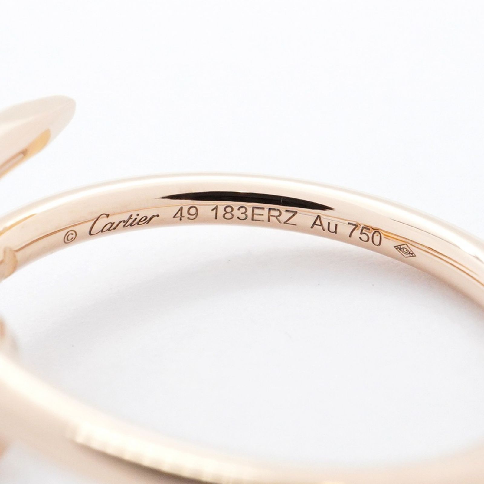 Cartier ジュストアンクル リング 18K PG 49号 国内正規品 カルティエ