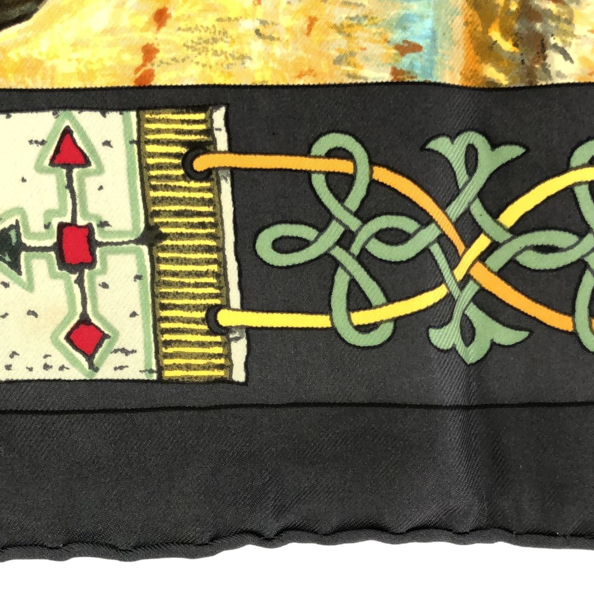 エルメス HERMES スカーフ カレ90 Les Cheyennes シャイアン族 シルク