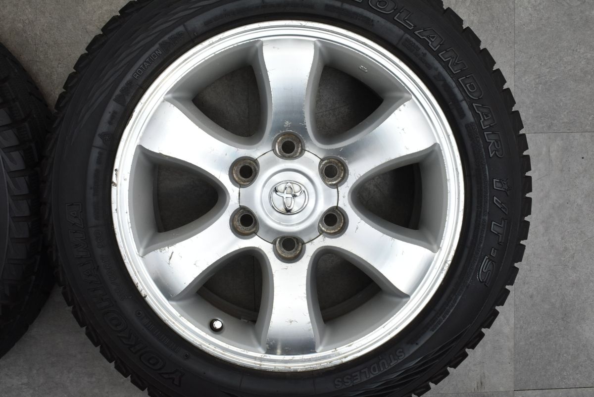 ハイエース流用サイズ】トヨタ 120 プラド 純正 17in 7.5JJ +30