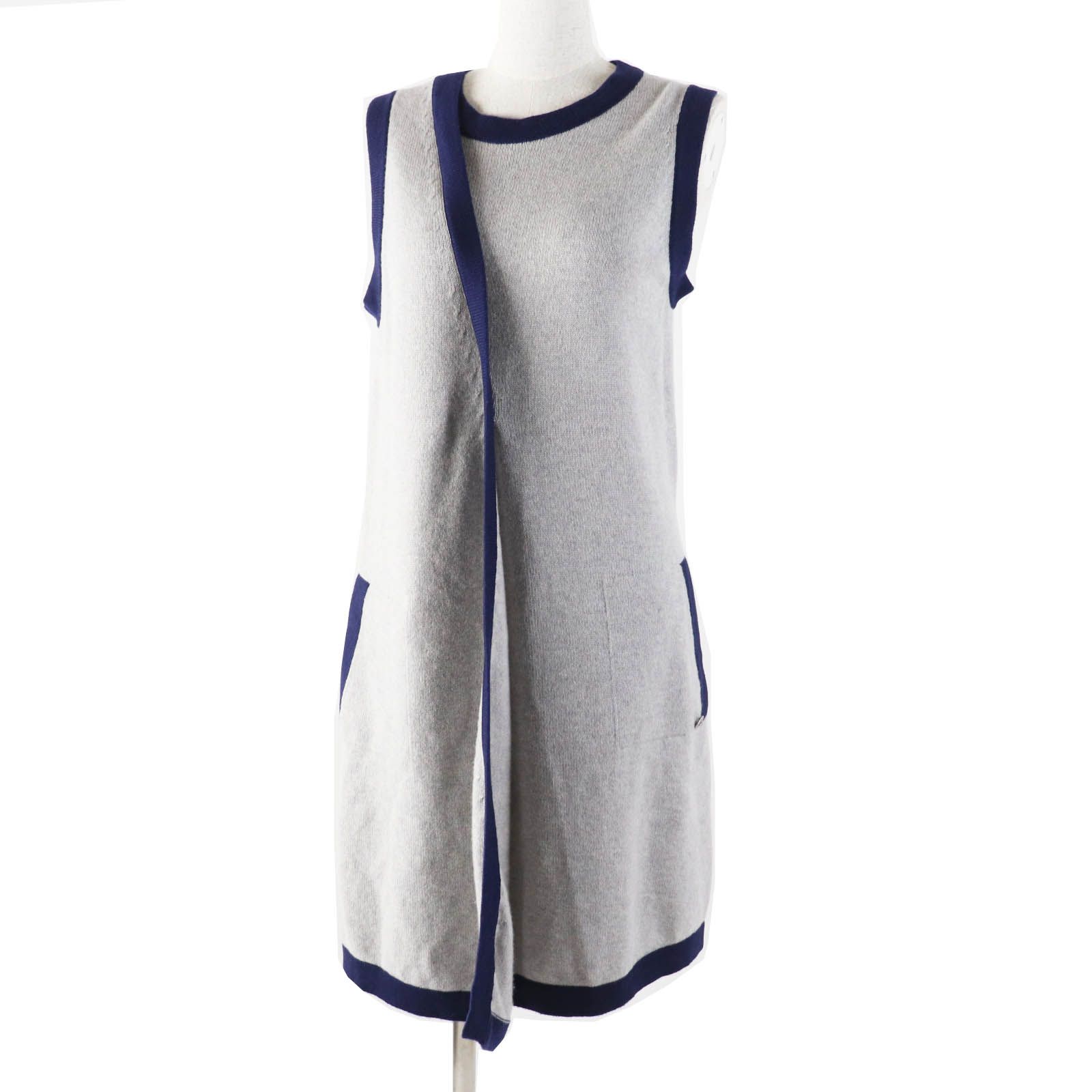 極美品◎CHANEL シャネル P51622 カシミヤ100％ ココマーク