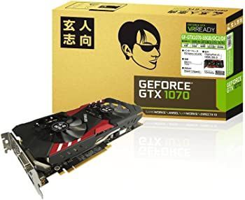 玄人志向 ビデオカードGEFORCE GTX 1070搭載 GF-GTX1070-E8GB/OC2/DF