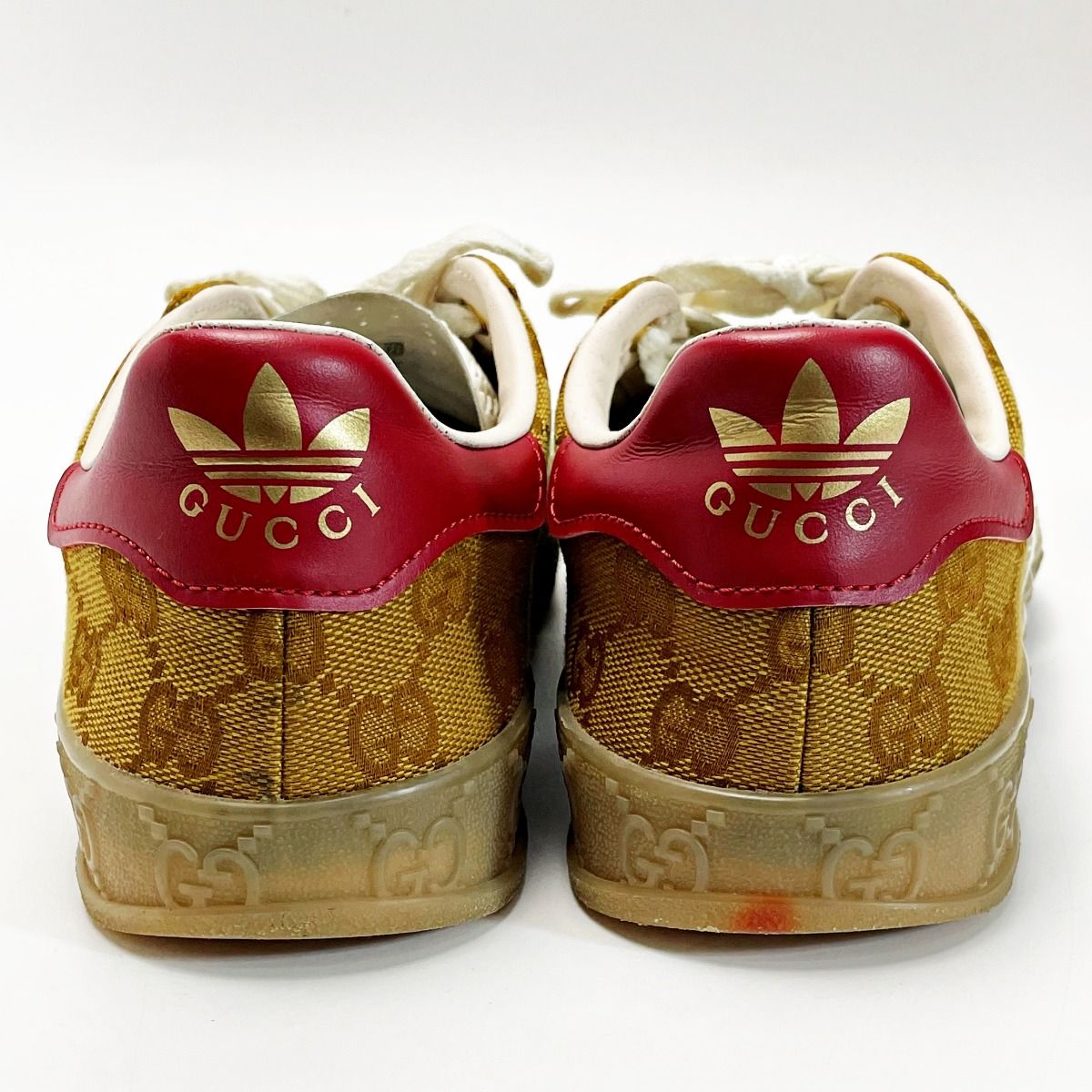 GUCCI グッチ adidasコラボ ガゼル スニーカー ブラウン GGスプリーム  