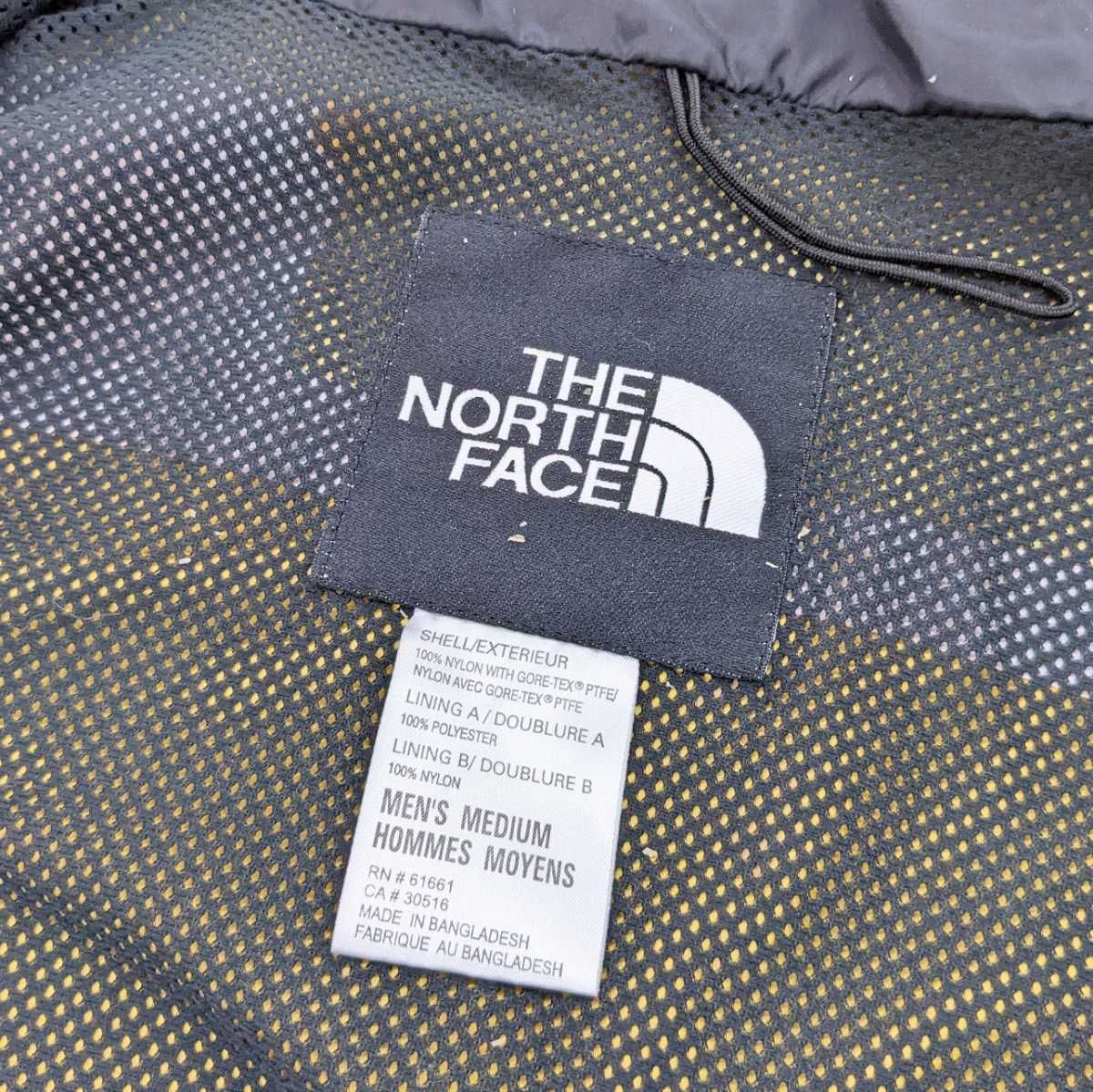 THE NORTH FACE マウンテンパーカー 00s old 海外規格 バングラデシュ製 イエロー マウンテンライトジャケット サイズM 古着  GORE-TEX