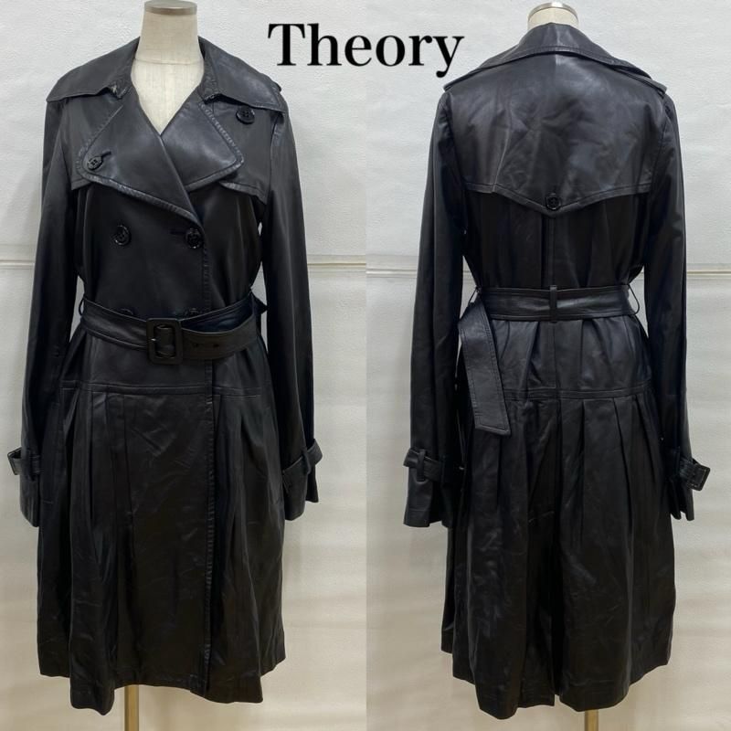 theory セオリー コート トレンチコート レザー 羊革 シープ