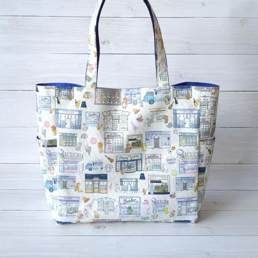 オーダーメイドハンドメイドトートバックハンカチ他ユキエモン