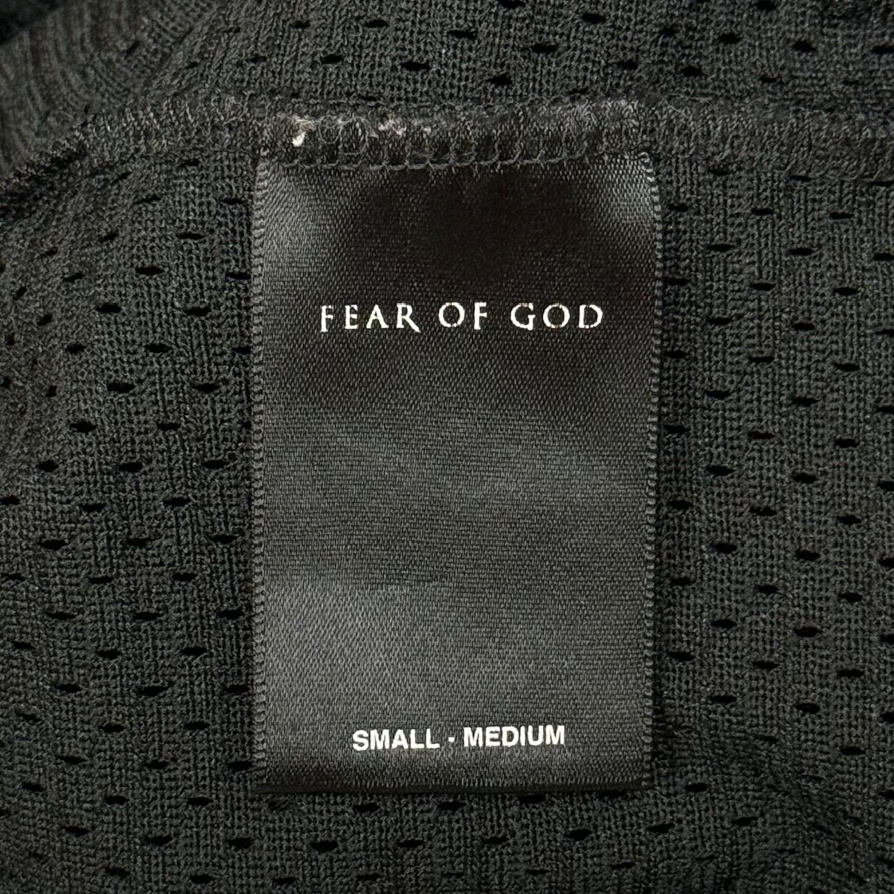 FEAR OF GOD ワッペン 刺繡 メッシュ Vネック ゲームシャツ Tシャツ 