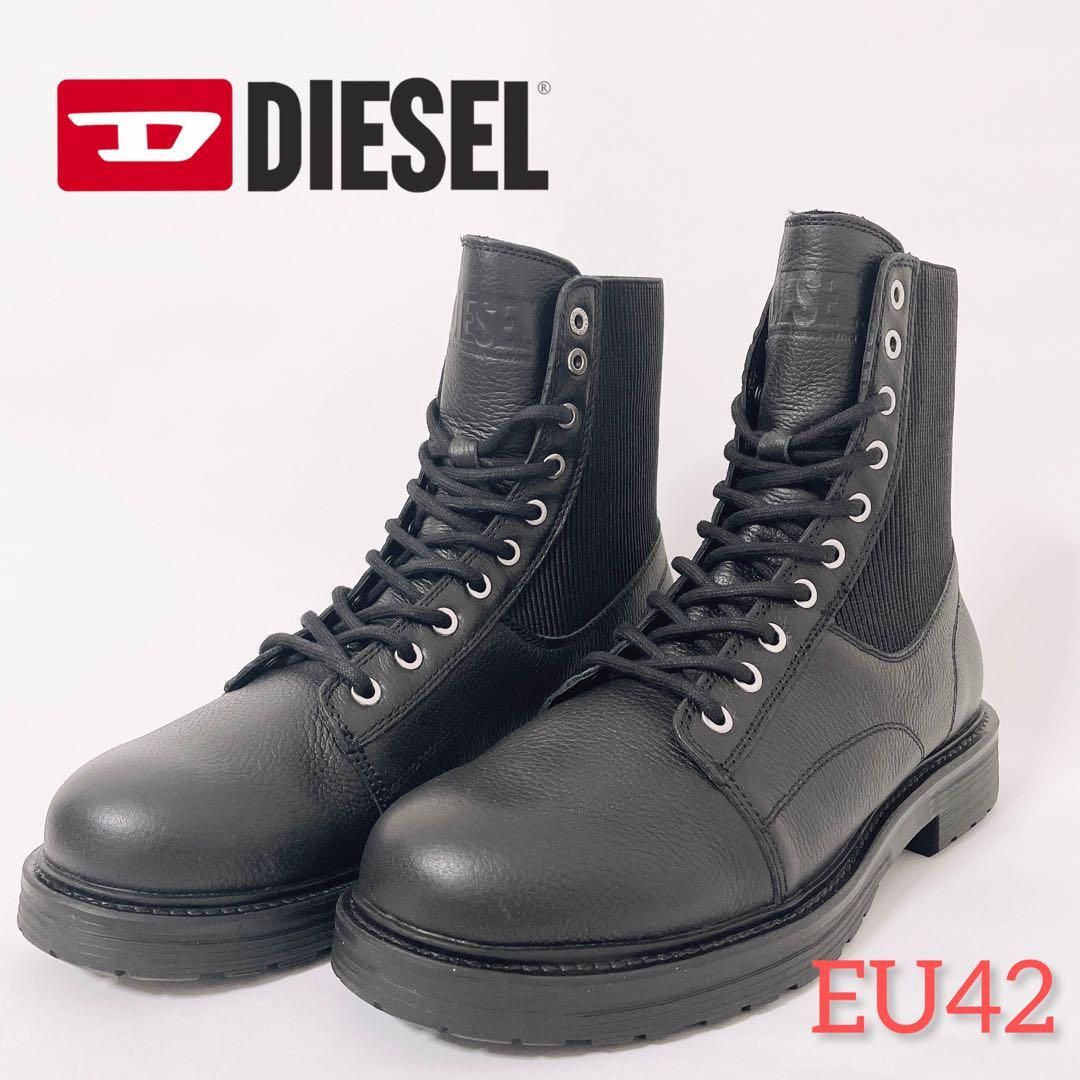 ★定価47300★DIESEL(ディーゼル) メンズ ワークブーツ EU42