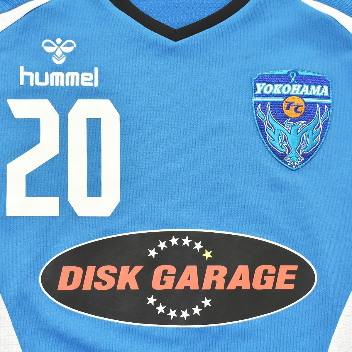 【Jリーグ】 横浜FC ヒュンメル hummel サッカー ユニフォーム  L スカイブルー メンズ