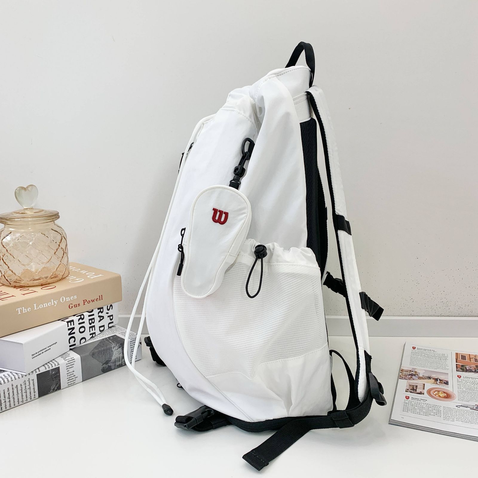 Wilson◆ ドローストリング バックパック V2 Pink 全新品 韓国 ウィルソン ( Wilson ) WHT テニス ドロー