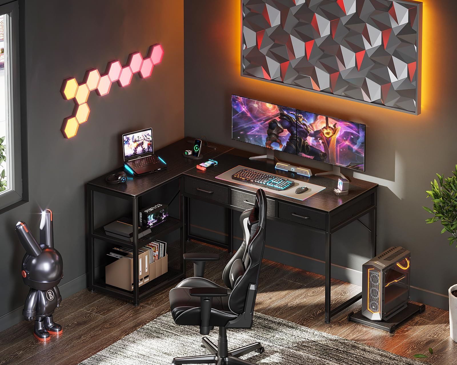 収納 引き出し3杯