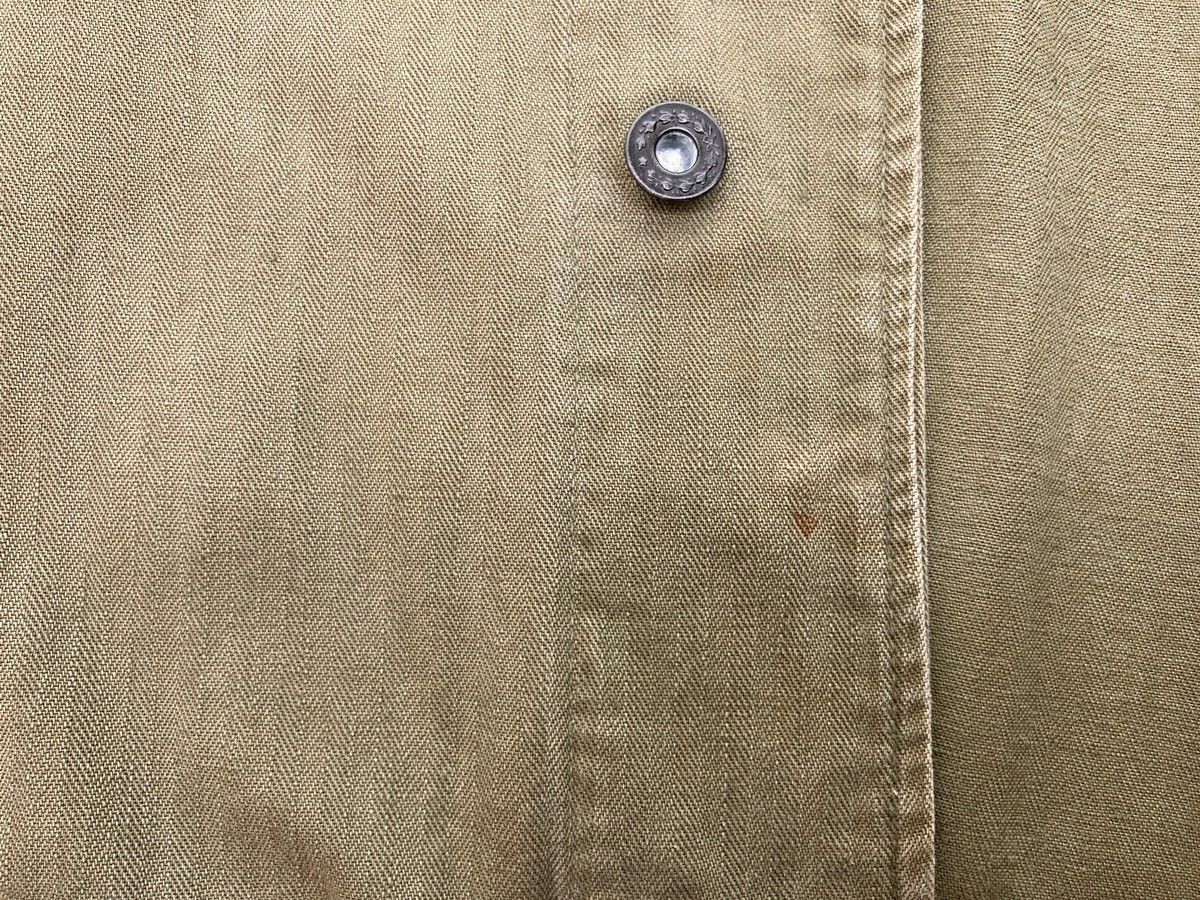 【ビンテージ】 n-3 hbtジャケット　ヘリンボーンツイル　月桂樹ボタン　大戦 ミリタリー Military 40's U.S.NAVY N-3 HBT Vintage