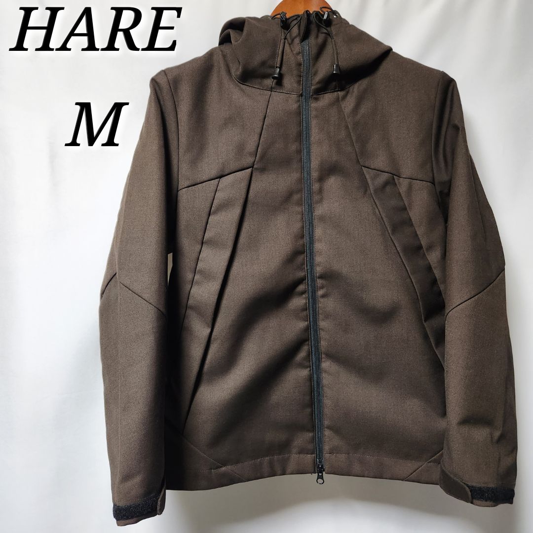 HARE ハレ マウンテンパーカー ブラウンＭ 中綿入りライナー付