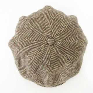 ダブルアールエル RRL ツイード キャスケット 帽子 総柄 Mサイズ