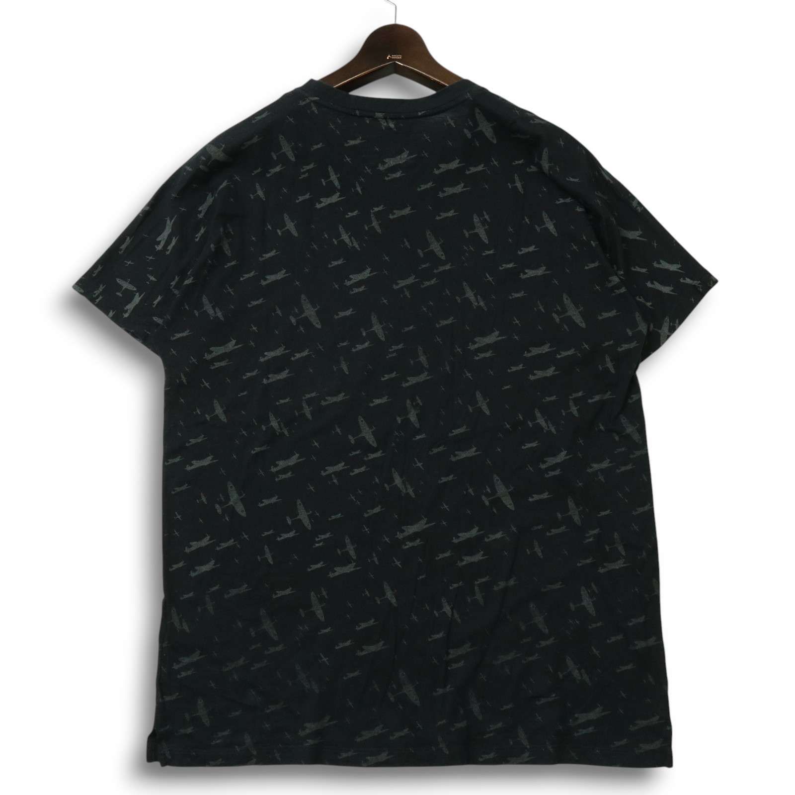 クリスヴァンアッシュDリングシャツ48 KRISVANASSCHE KRIS VAN ASSCHE クリスヴァンアッシュ 春夏☆ 戦闘機柄