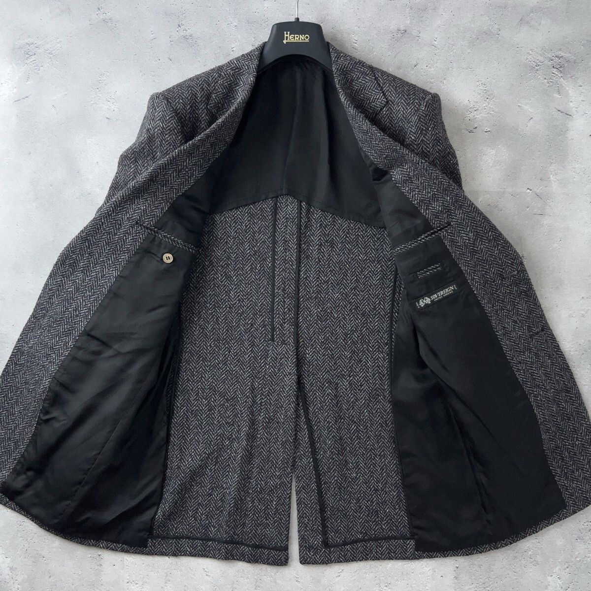 美品 SOVEREIGN ソブリン ユナイテッドアローズ 最高峰 シルク ウール 