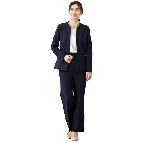 Size L_Color ペプラムタイプ NAVY 01A ローブデコラ スーツパンツセット ノー セレモニースーツ レディース ペプラムタイプ NAVY 01A