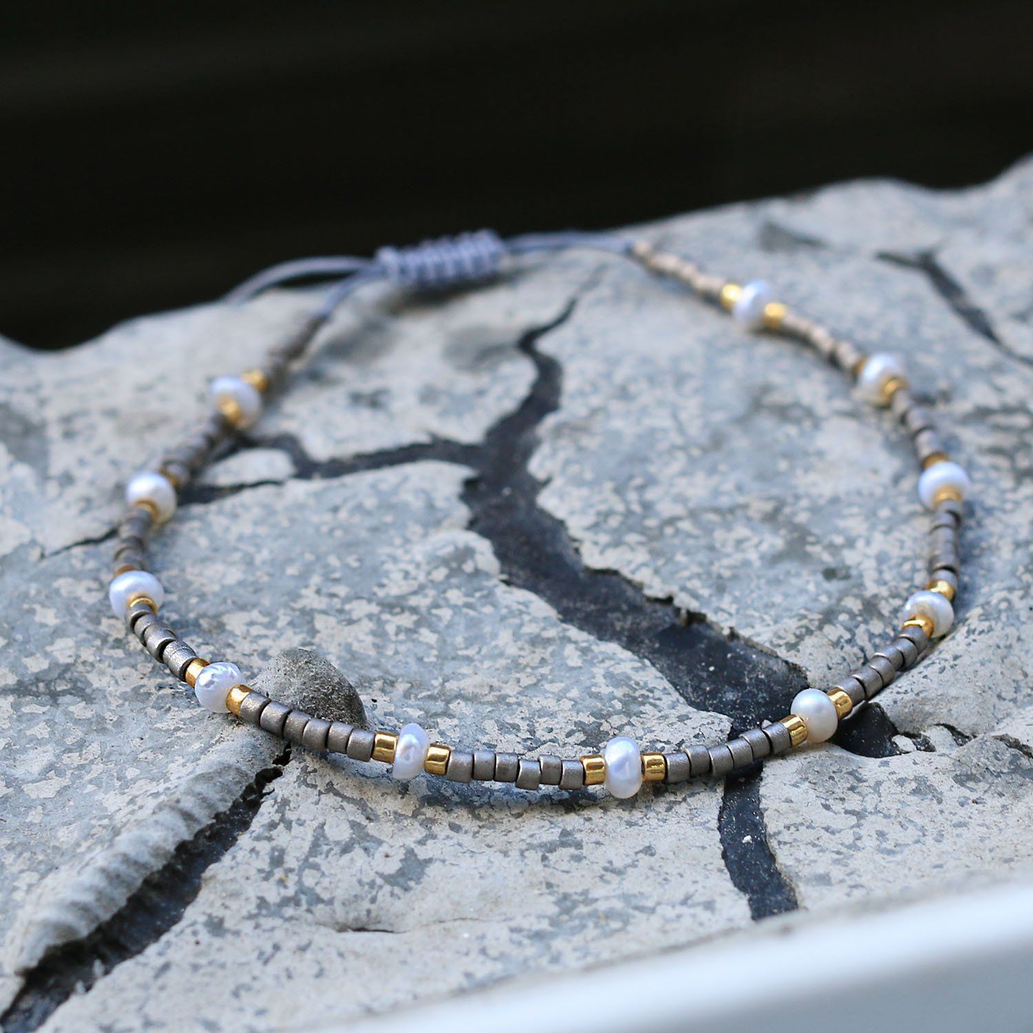 KELITCHシェルパールビーズの友情ブレスレットハンドメイドラップボヘミアン風チャーム腕輪