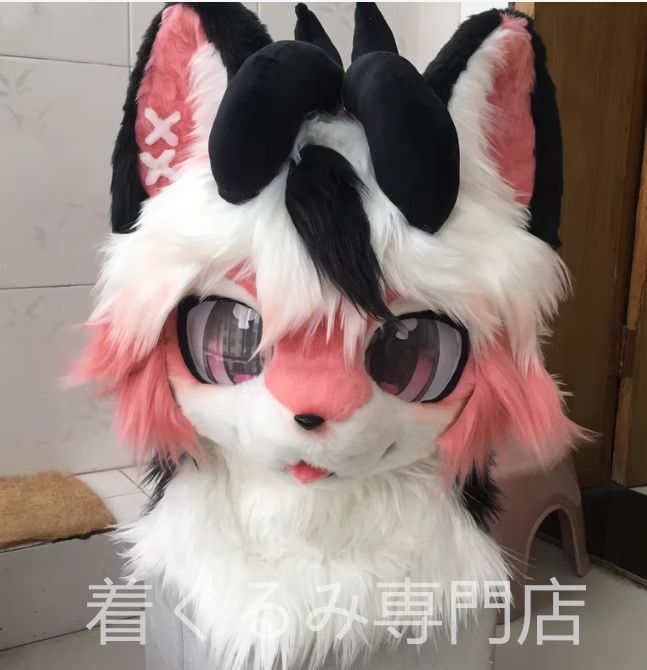 ちーーば ケモノ 着ぐるみ ヘッド 犬 着ぐるみ ヘッド 全頭ヘッド ケモノ ファースーツ ぬいぐるみ