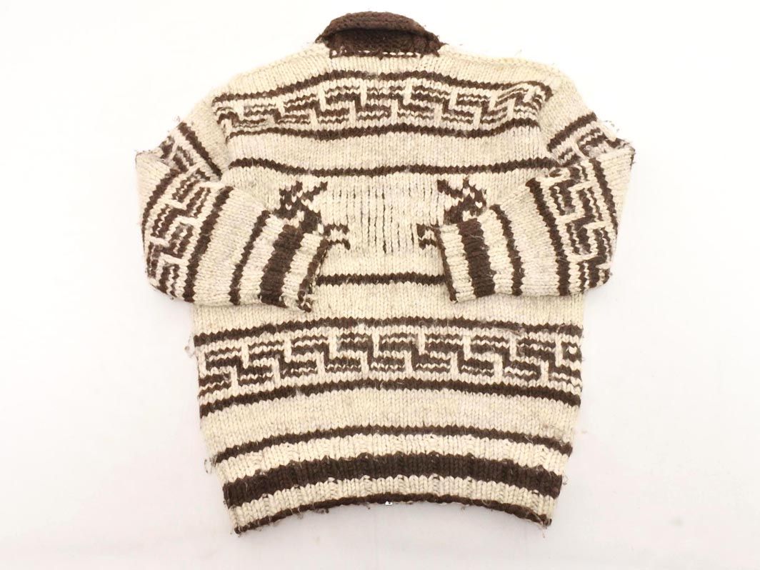 カウチンインディアン＊ニット　ジップアップ　セーター　厚手カーディガン COWICHAN INDIAN カウチンインディアン ウール100% ジップ ニット