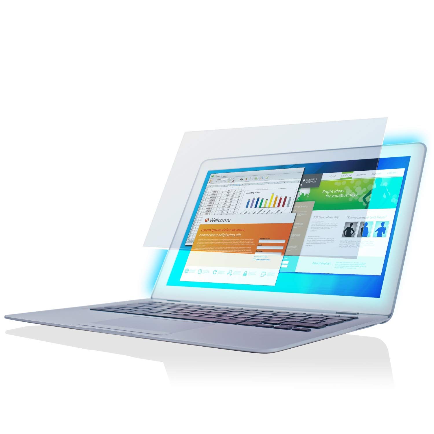 エレコム 液晶保護フィルム ブルーライトカット 12.5インチ 反射防止 EF-FL125WBL [12.5インチ]