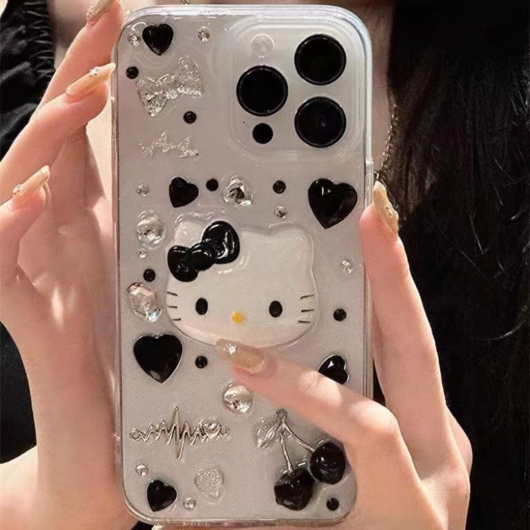 数量限定】可愛いキティちゃん iphone16ケースさくらんぼ
