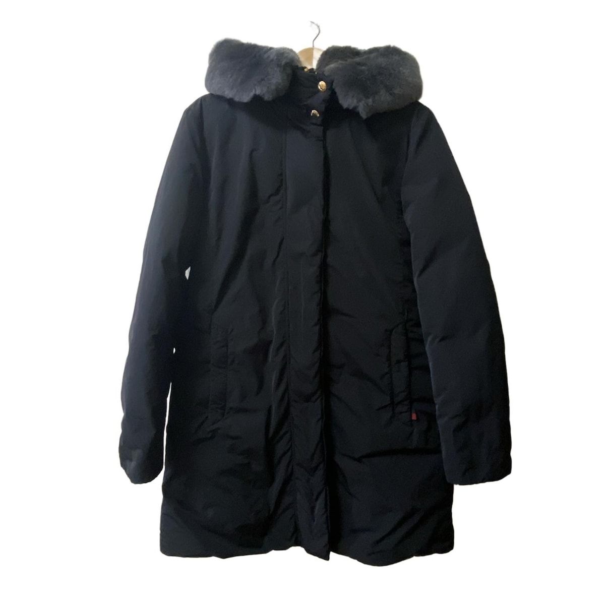 WOOLRICH ウールリッチ ダウンコート サイズM レディース - 黒×ダークグレー 長袖|秋|冬