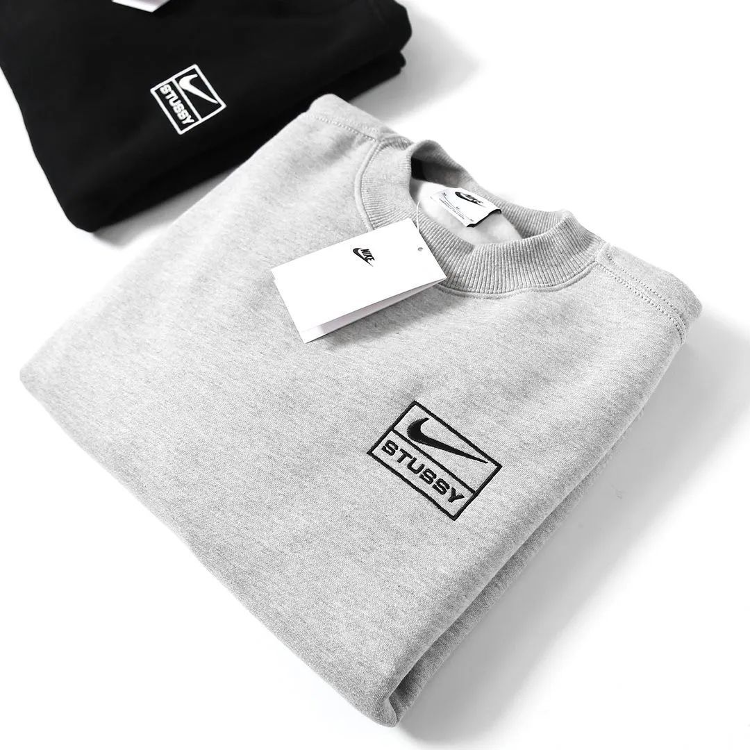 Stussy x Nike 共同ブランド ウィンターフリース厚手クルー