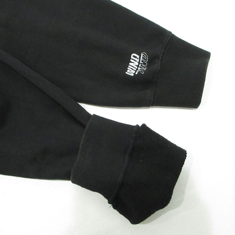 三重本店 WIND AND SEA ウィンダンシー × GOD SELECTION XXX ゴッドセレクショントリプルエックス ロゴ刺繍長袖パーカー WDS-XXX-SP-07 ブラック サイズ XL 103 KIN-KAAI_COM