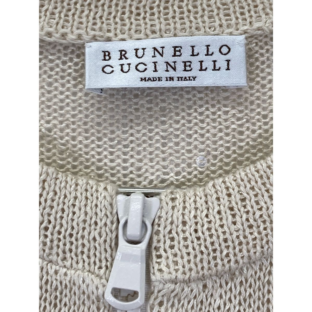BRUNELLO CUCINELLI ブルネロクチネリ ベージュ リネン&シルク