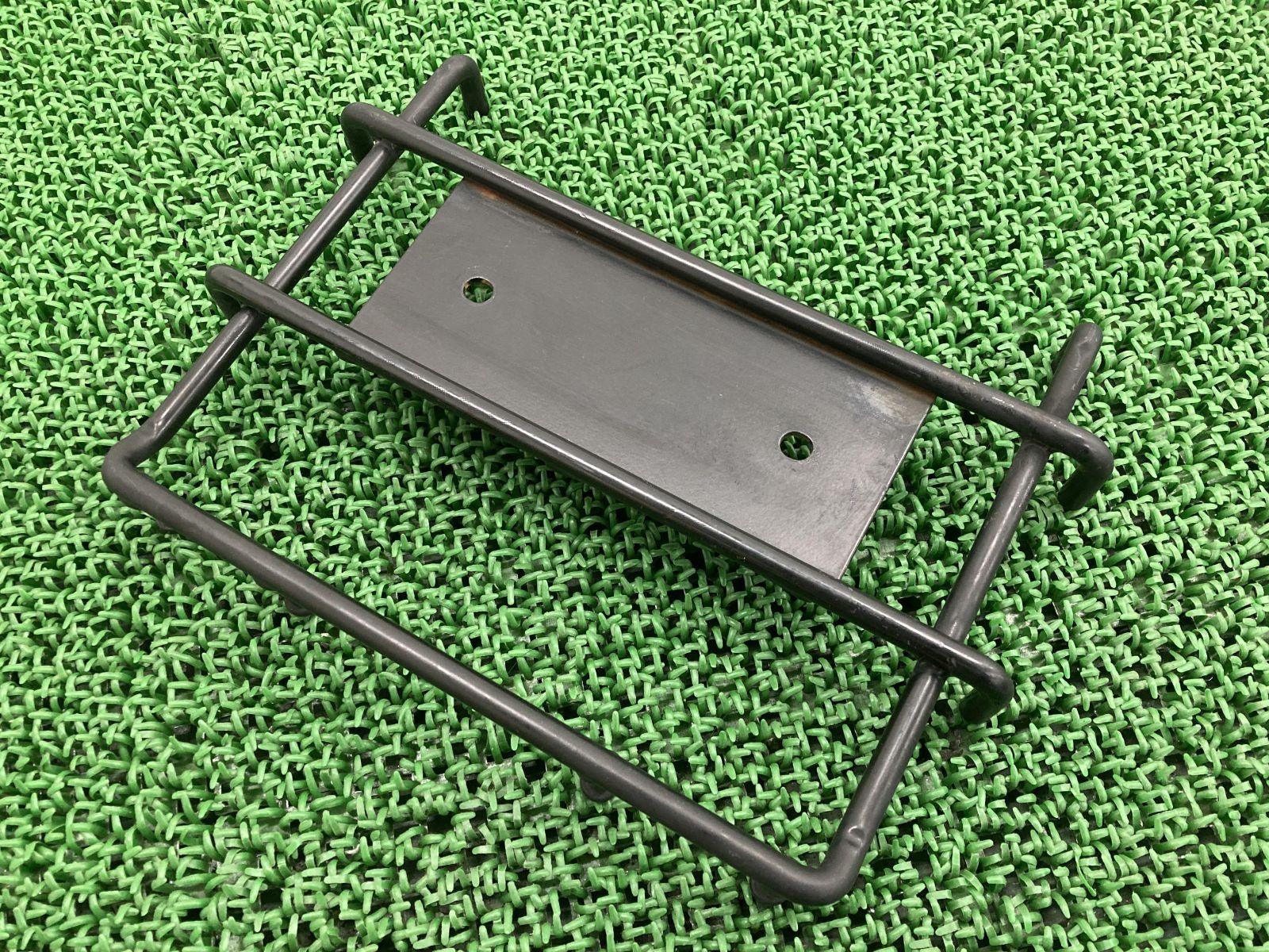 ナナカンパニー製クロスカブ50 クロスカブ110 フロントキャリア 黒 社外 中古 バイク 部品 AA06 JA45 JA60 曲がり無し 品薄 希少品