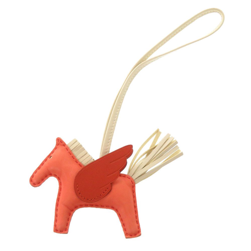 エルメス ロデオ ペガサス PM チャーム B刻印 アニューミロ ベージュ 箱 HERMES - エルメス HERMES ロデオペガサスPM B刻印 ベージュ