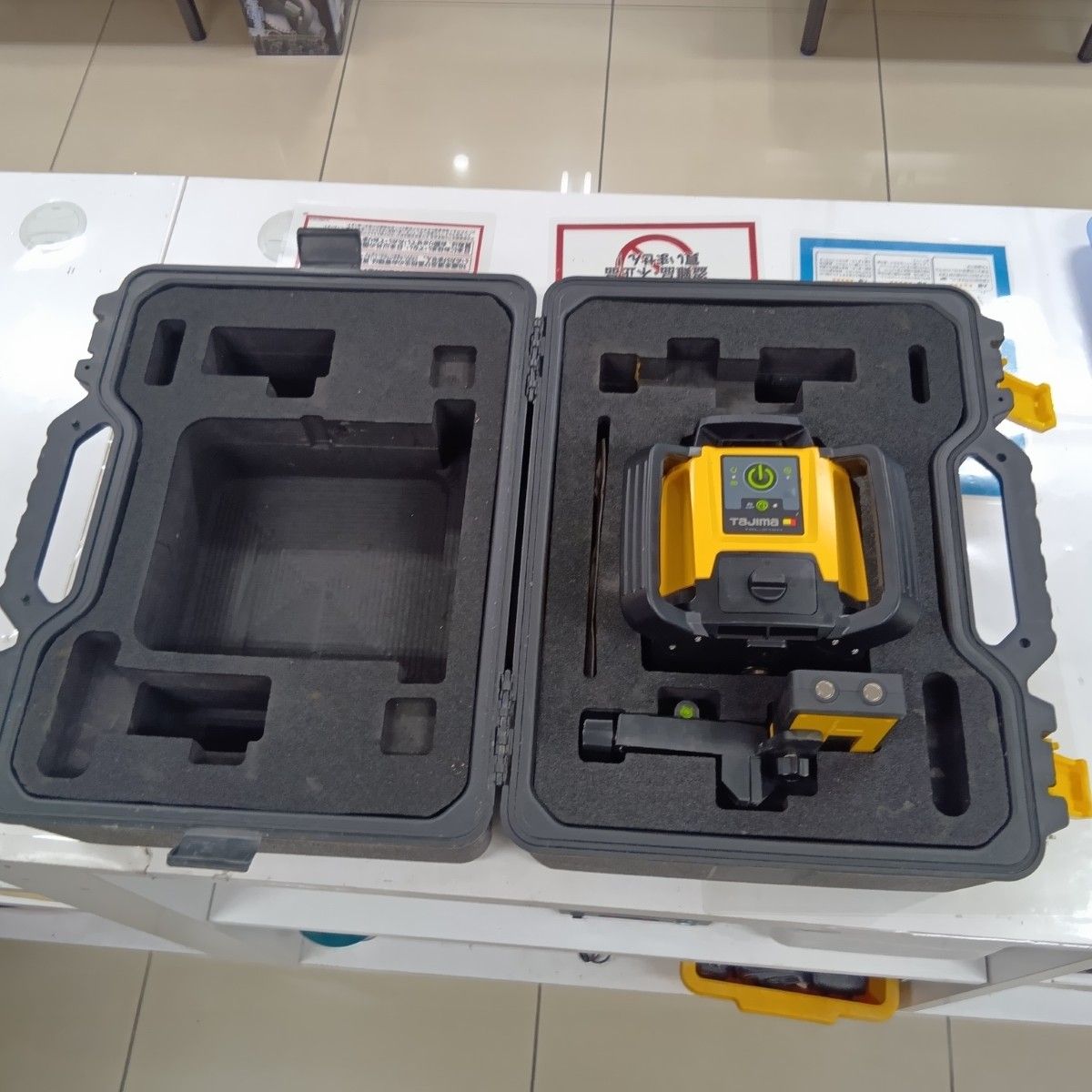 TAJIMA タジマ TRL-315H イエロー レーザー機器 ローティングレーザー TAJIMA TRL-315H イエロー ジャンク品 D レシーバー ケース コードレス式 911-16056 キズ ヨゴレ有 HRDEVELOPMENT_JP