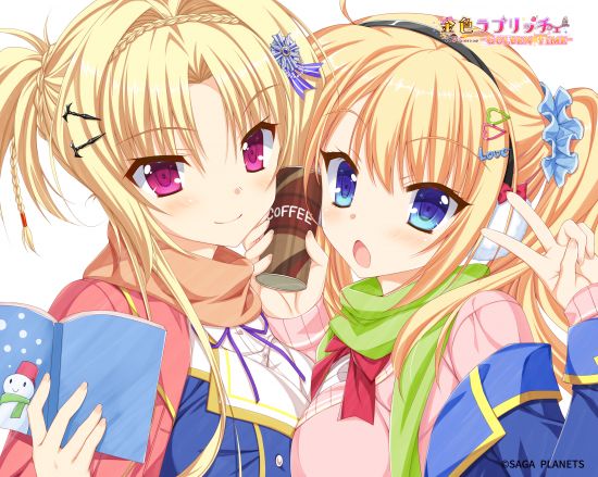 金色ラブリッチェ -Golden Time- アートウッドボード エル&玲奈