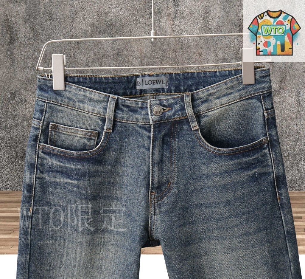 LOEWEジーパン(出品8月下旬まで) LOEWE ロエベ ボタンフライジーンズ ANAGRAM BAGGY JEANS AF
