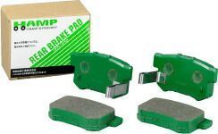 HONDA ホンダ HAMP SYNERGY ハンプシナジー リア ブレーキパッド CIVIC シビック 3ドア 1300～1600cc/87.6～91.6 EF3・9/(FRM N0.EF3-1303488～) | ブレーキ パッド 交換 部品 メンテナンス