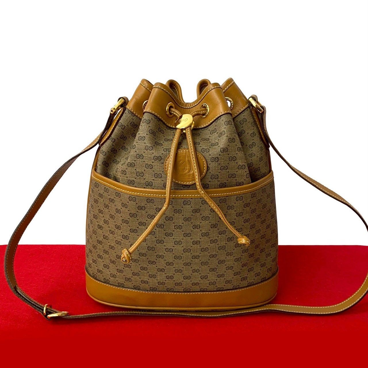 極 美品 GUCCI グッチ オールドグッチ ヴィンテージ マイクロ GG
