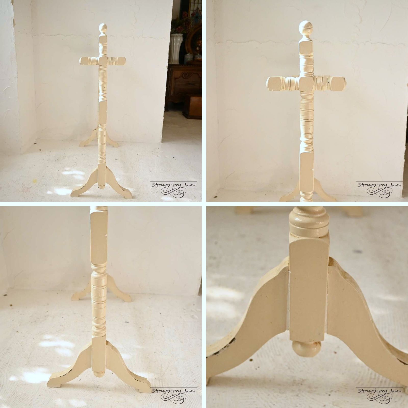 L3612-47 フランスアンティーク ペイント リネンラック ラック L3612-47 フランスアンティーク ペイント リネンラック ラック