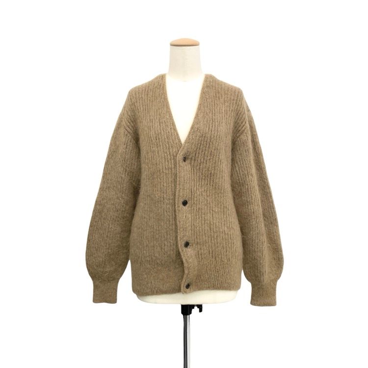 HYKE ハイク MOHAIR CARDIGAN モヘヤウールVネックカーディガン