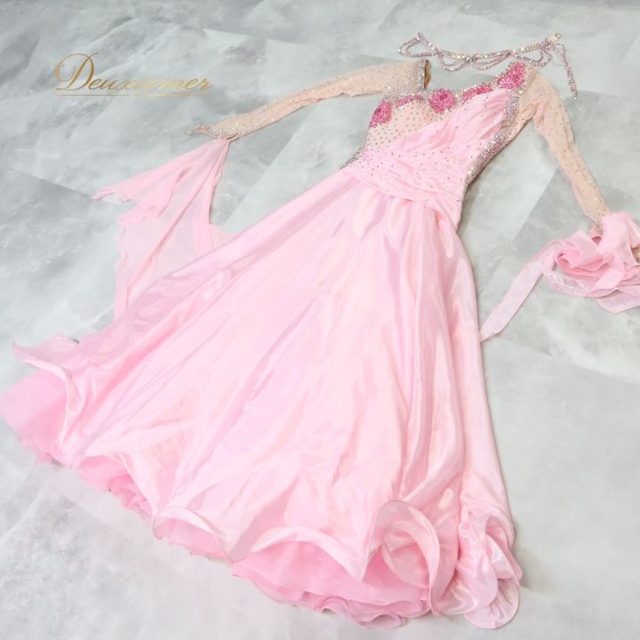 【日本製 社交ダンス衣装】ピンク SEKINE ワンピース ドレス フロート 楽天市場】社交ダンスドレス フロート 上品 社交ダンス衣装