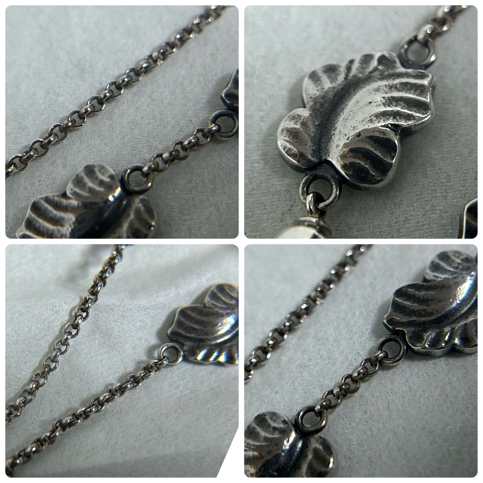 美品 リーフネックレス ♯50A ジョージジェンセン/  ジョージジェンセン ネックレス 50A リーフ AG925 ヴィンテージ