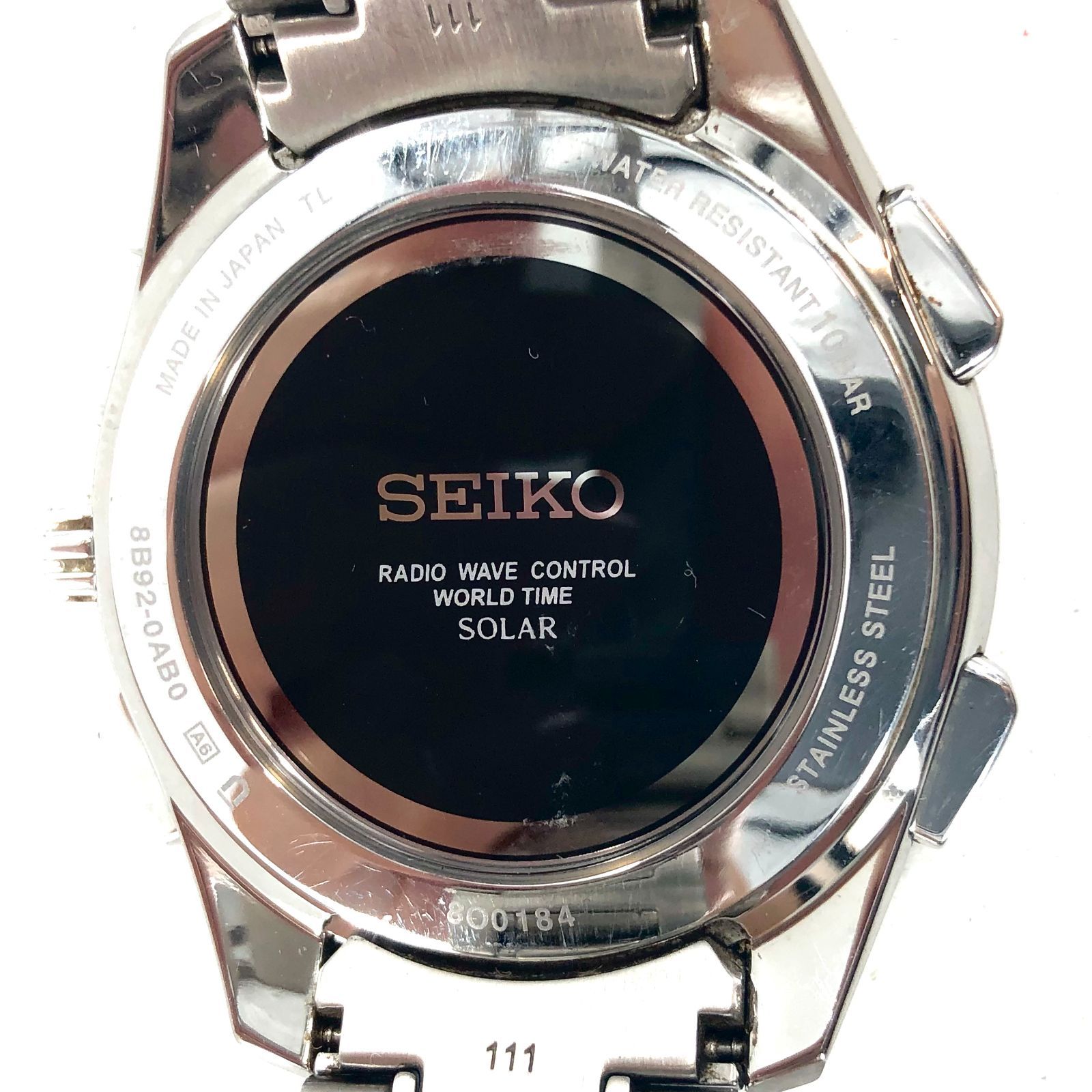 SEIKO セイコー BRIGHTZ ブライツ 8B92-0AB0 クロノグラフ デイト 